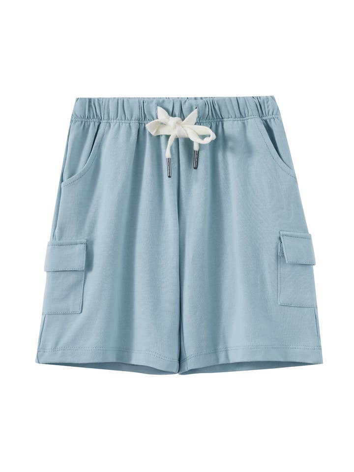 Calções de Carga para Criança - Azul Claro por atacado de Norsu Organic