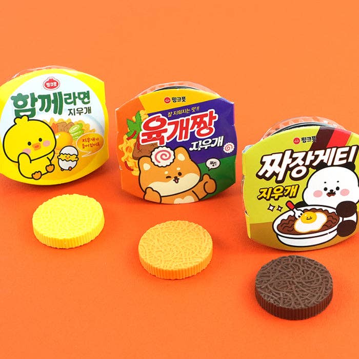 K-Wonderland – Großhandel Radiergummis – Cup Ramen Radiergummi-Set 6 Designs Sammelbar10