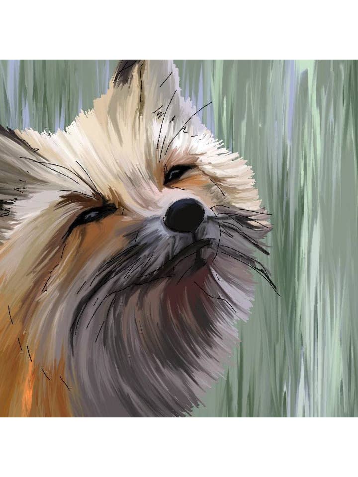 Alexa Varano's Signed Fox Art Print for wholesale by Third Wolf Designs