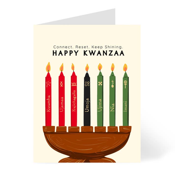 Carte de vœux de Kwanzaa | Cartes de vœux de vacances pour la vente par CheerNotes Greeting Cards & Stationery