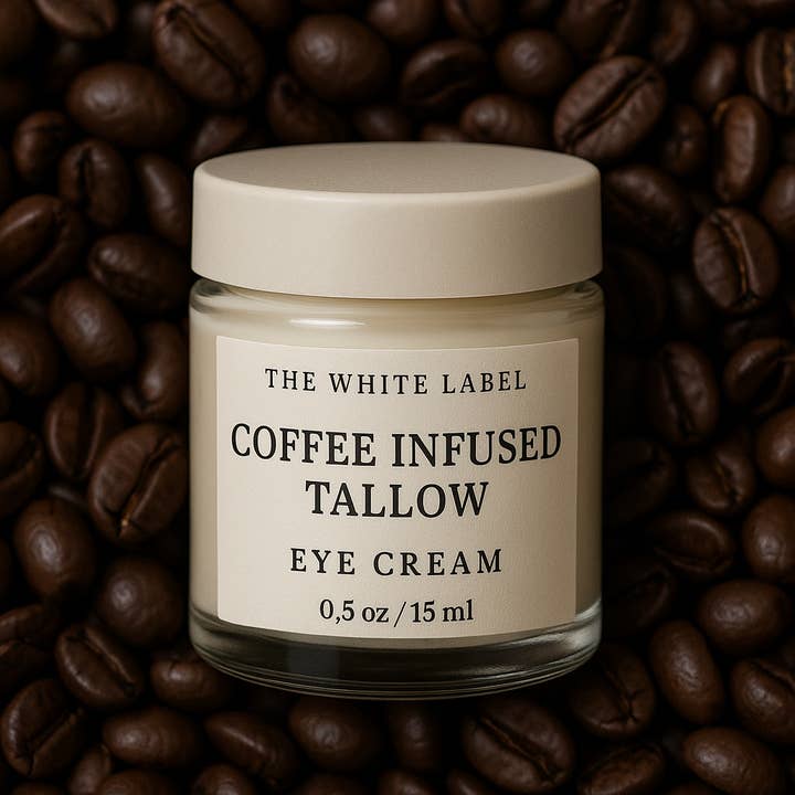 The White Label Tallow Eye Cream – Coffee Infused Caffeine Boosted (2oz) for wholesale by May's Naturals