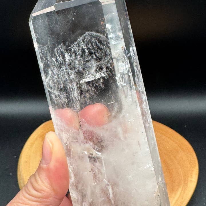 The 7 Directions - Wholesale Spiritual Stone/Crystal - Unique quartz phantom DT on custom stand H2853