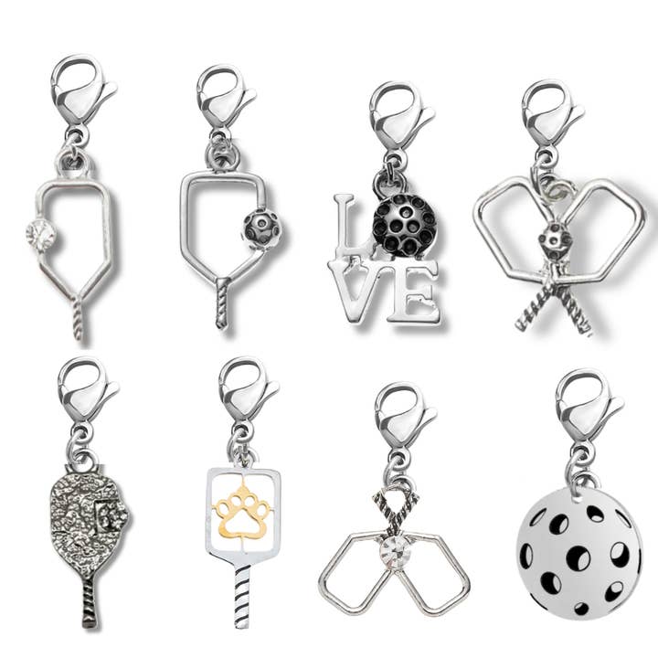 Breloques à clipser pour pagaie de pickleball pour la vente par Born to Rally