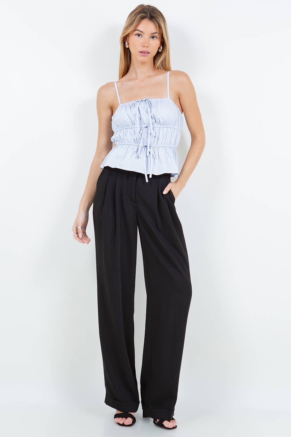 Beige CAMISETA SIN MANGAS DE POPELINA de venta al por mayor en Faire11