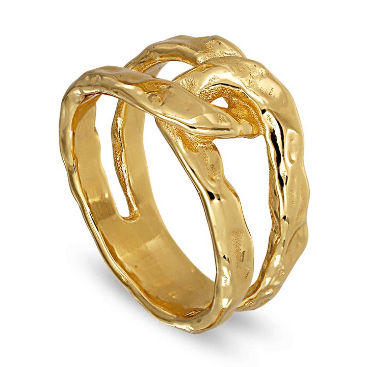 Bague Space Twist pour la vente par Jane Koenig