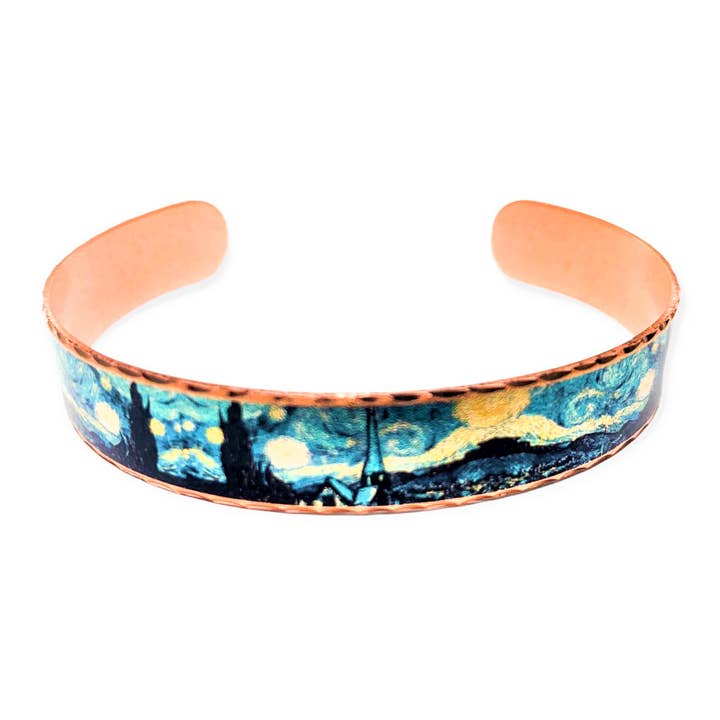 BNS VG2 Van Gogh Starry Night Narrow Bracelet for wholesale by COPPER ARTS INC.