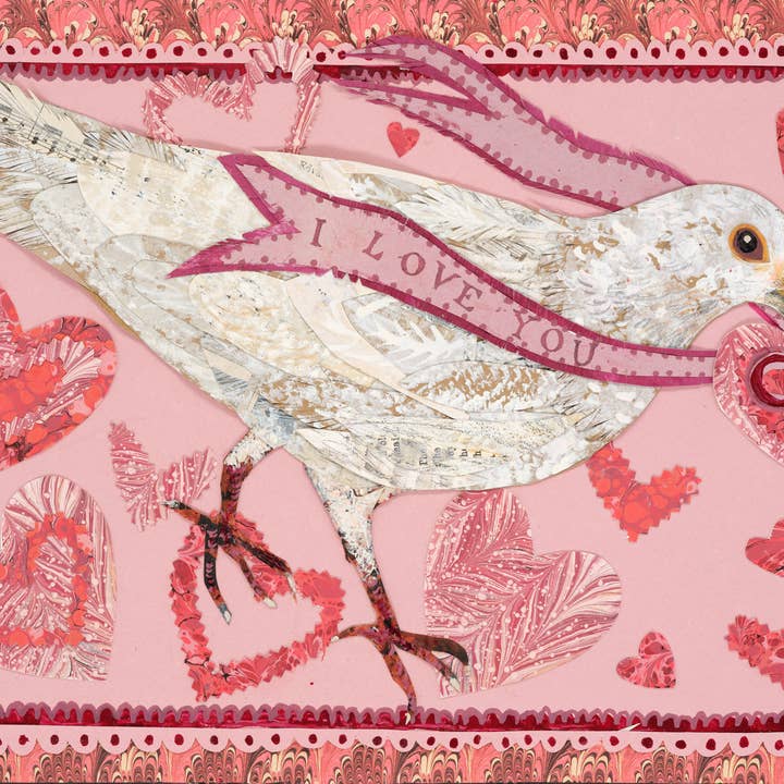 Pink Valentine fine art giclèe print for wholesale by Clare O’Neill Artworks