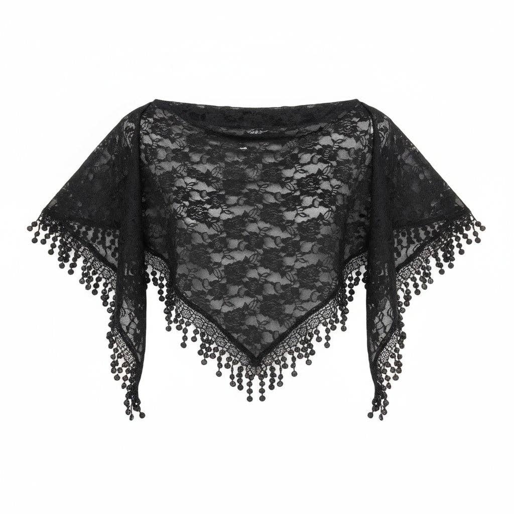 TAPA fashion – Engroshandel Tørklæde - Dame – Rosemønster Blonde Tørklæder Kirkeslør SS629 (12 stk.)18