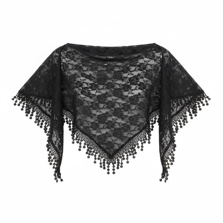 TAPA fashion - Wholesale Scarf - Women's - Rose Pattern Lace Scarves Church Veil SS629 (12pcs)18