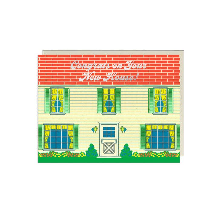 Lucky Goods Paper - Wholesale Housewarming Card - New House Brick House – Foil Housewarming ✿ Congrats Card2