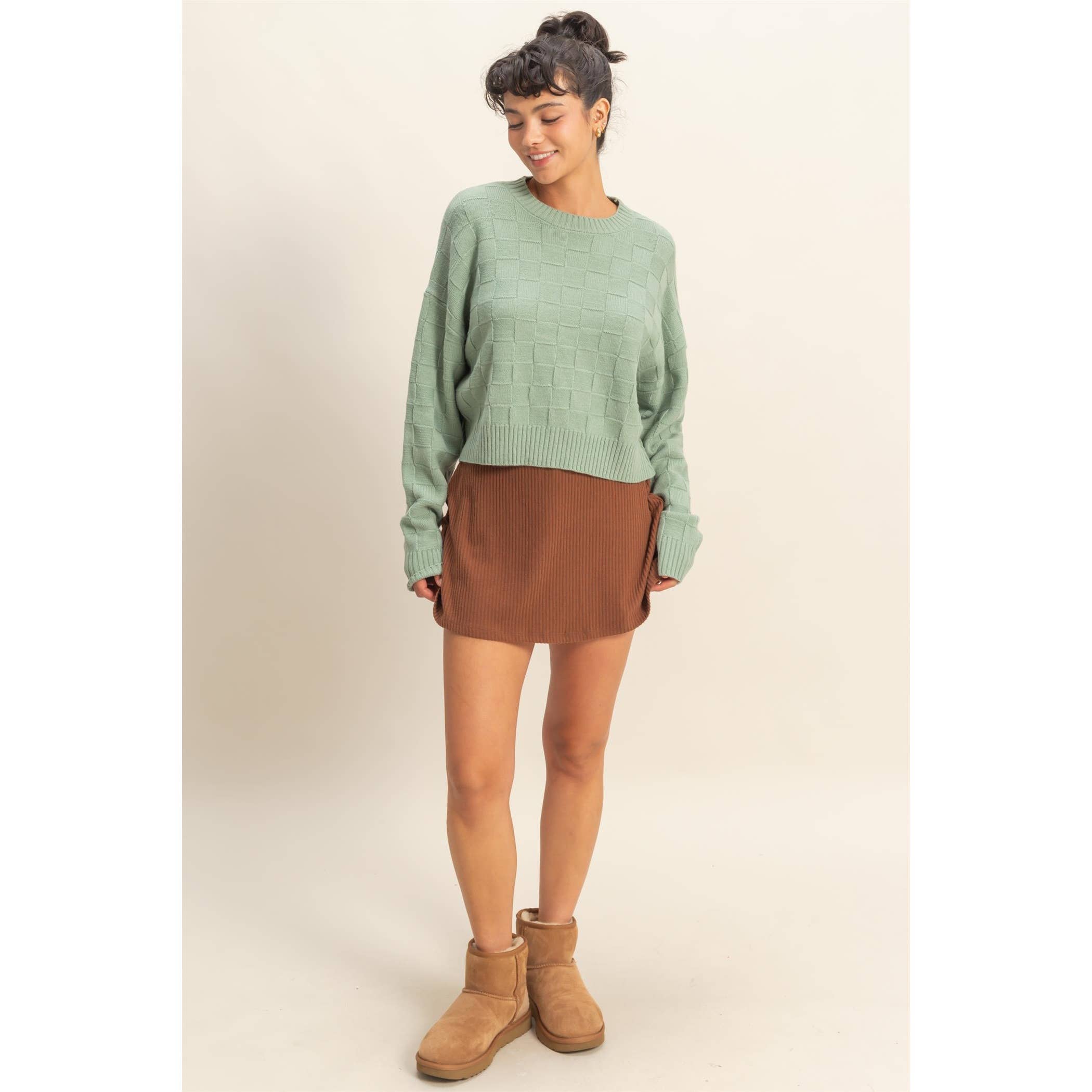 Double Zero - Wholesale Skort - Women's - Ribbed Elastic Waist Mini Skort16