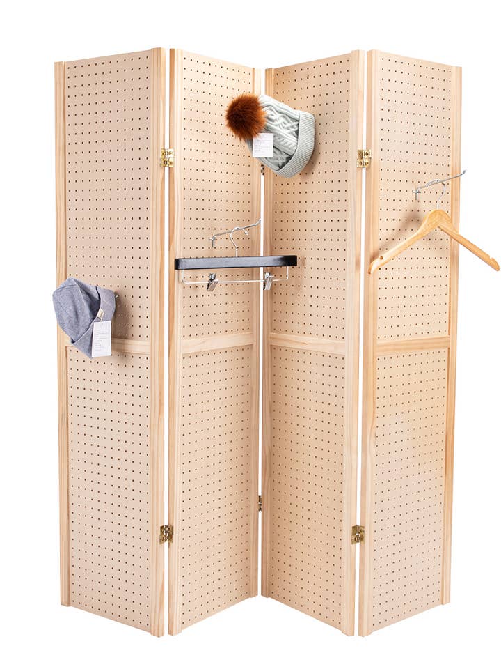 4-Panel Pegboard Display for wholesale by Store Supply Warehouse