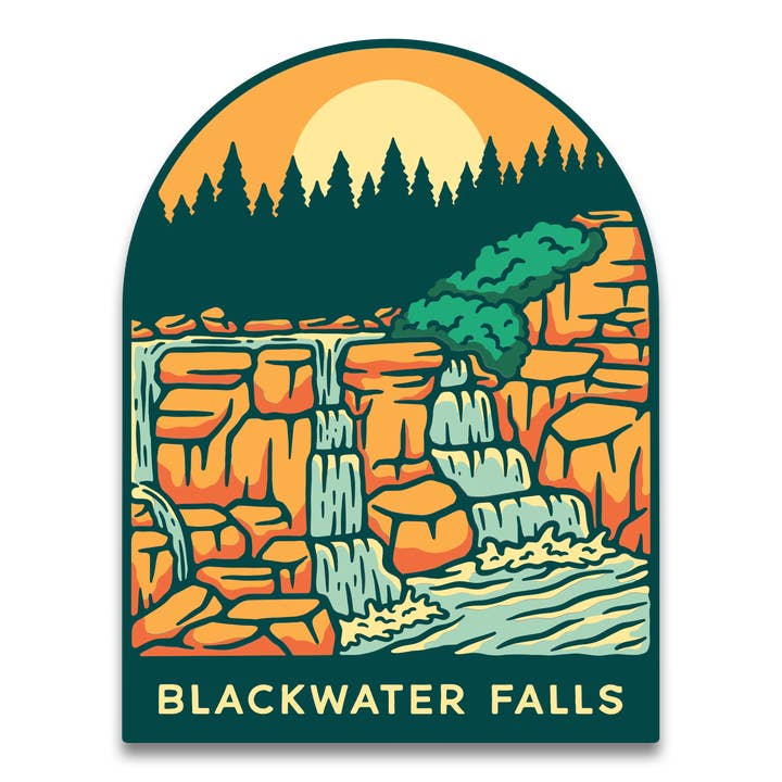 Blackwater Falls Sticker for wholesale by Loving WV
