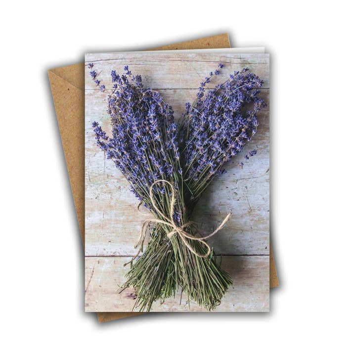 Floral Lavender Greeting Card for wholesale by Marina Walker
