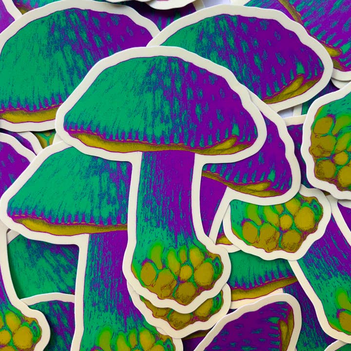 Autocollant King Bolete pour la vente par Psychedelic Lens
