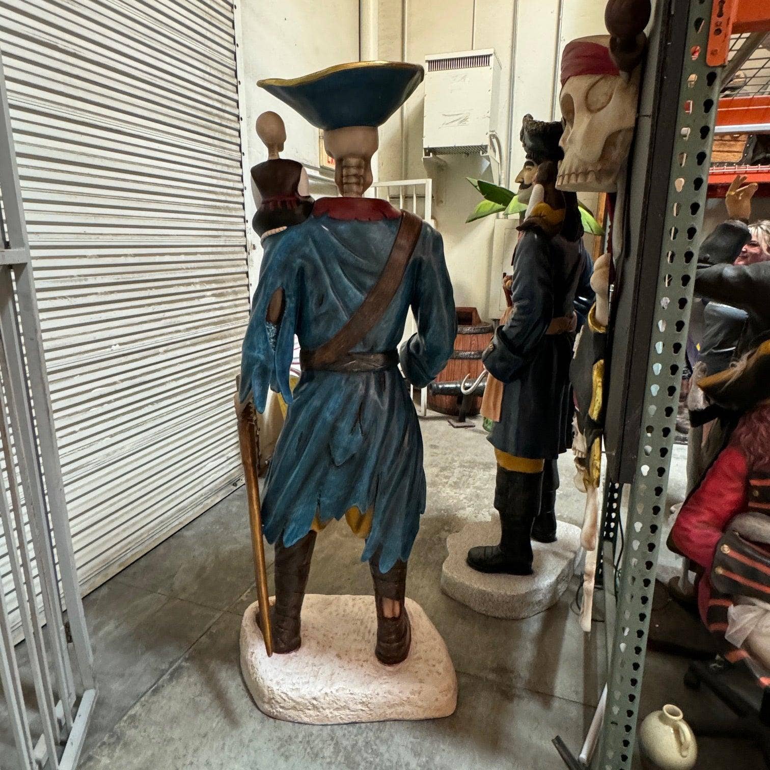 LM Treasures - Wholesale Decorative Figurine - Pirate Skeleton With Monkey Life Size Statue6