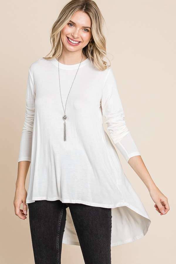 Culture Code - Wholesale Tunic - Women's - CAD1198L - CREW NECK SHIRRING BACK LSLV DRESS13