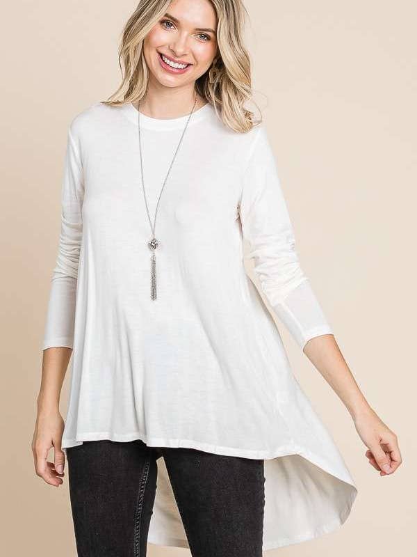 Culture Code - Wholesale Tunic - Women's - CAD1198L - CREW NECK SHIRRING BACK LSLV DRESS13