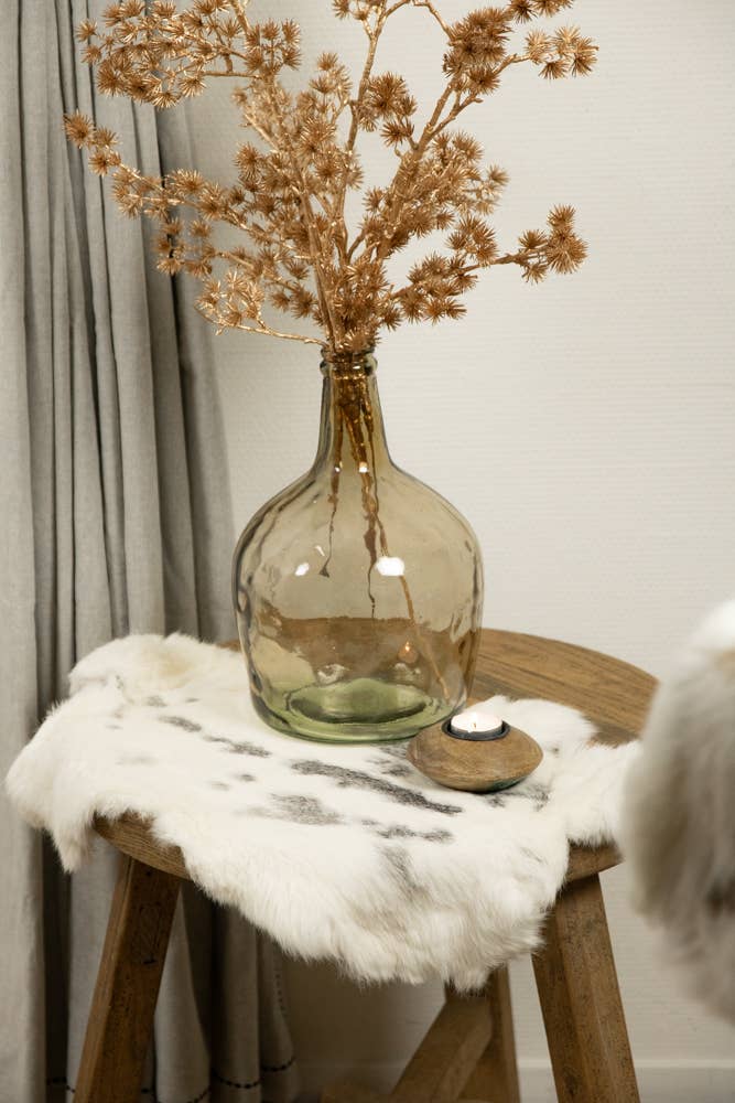 Mars & More - Brand of B Living - Vendita all'ingrosso Vetrina per rivenditori - Accessori - Pelliccia Coniglio Maculato Bianco Grigio 40Cm3