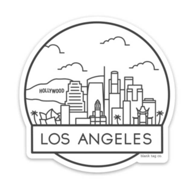 Blank Tag Co.® Los Angeles Cityscape Waterproof Sticker for wholesale by Blank Tag Co. Stickers - Waterproof Stickers