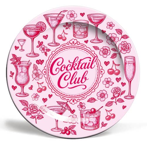 Tallrikar 'Cocktail Club' av Lilly Rose för wholesale av ART WOW