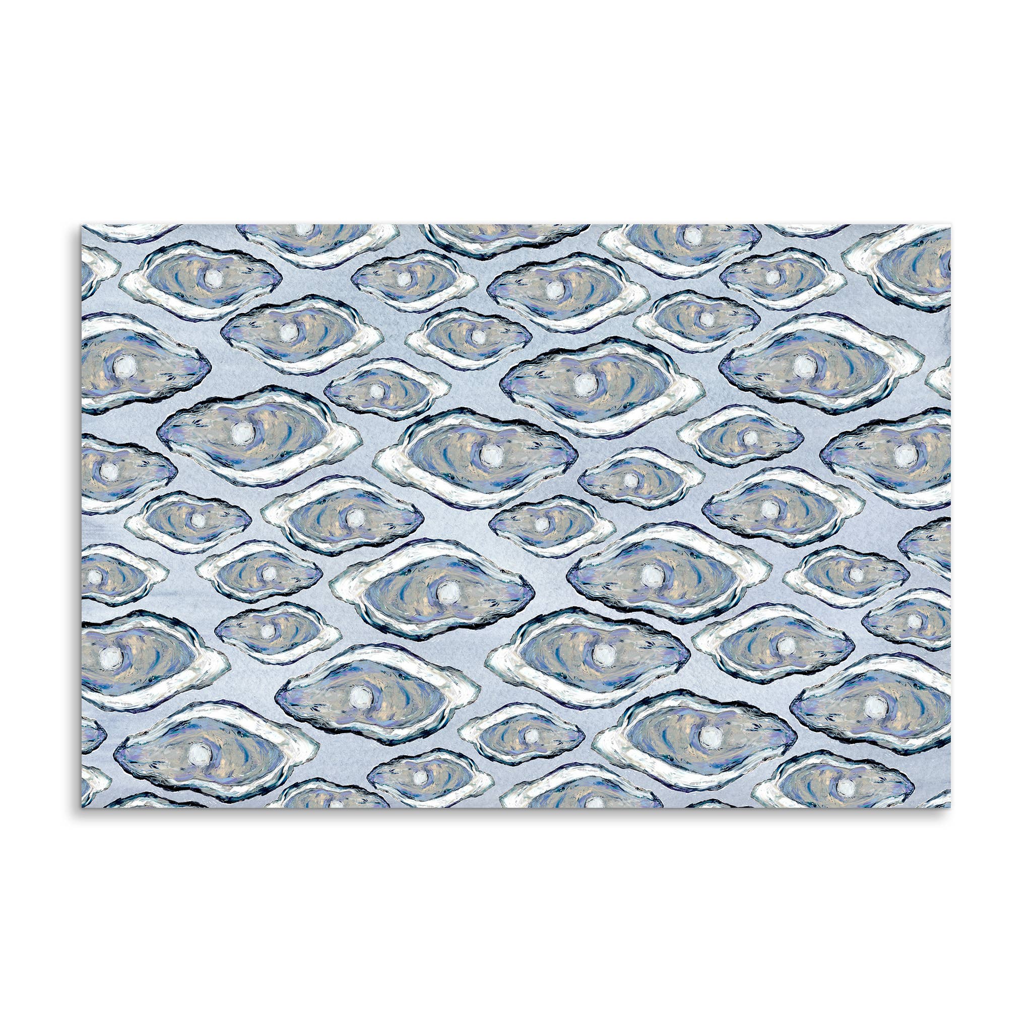 French Graffiti - Wholesale Disposable Placemat - Blue Oysters Paper Placemats1