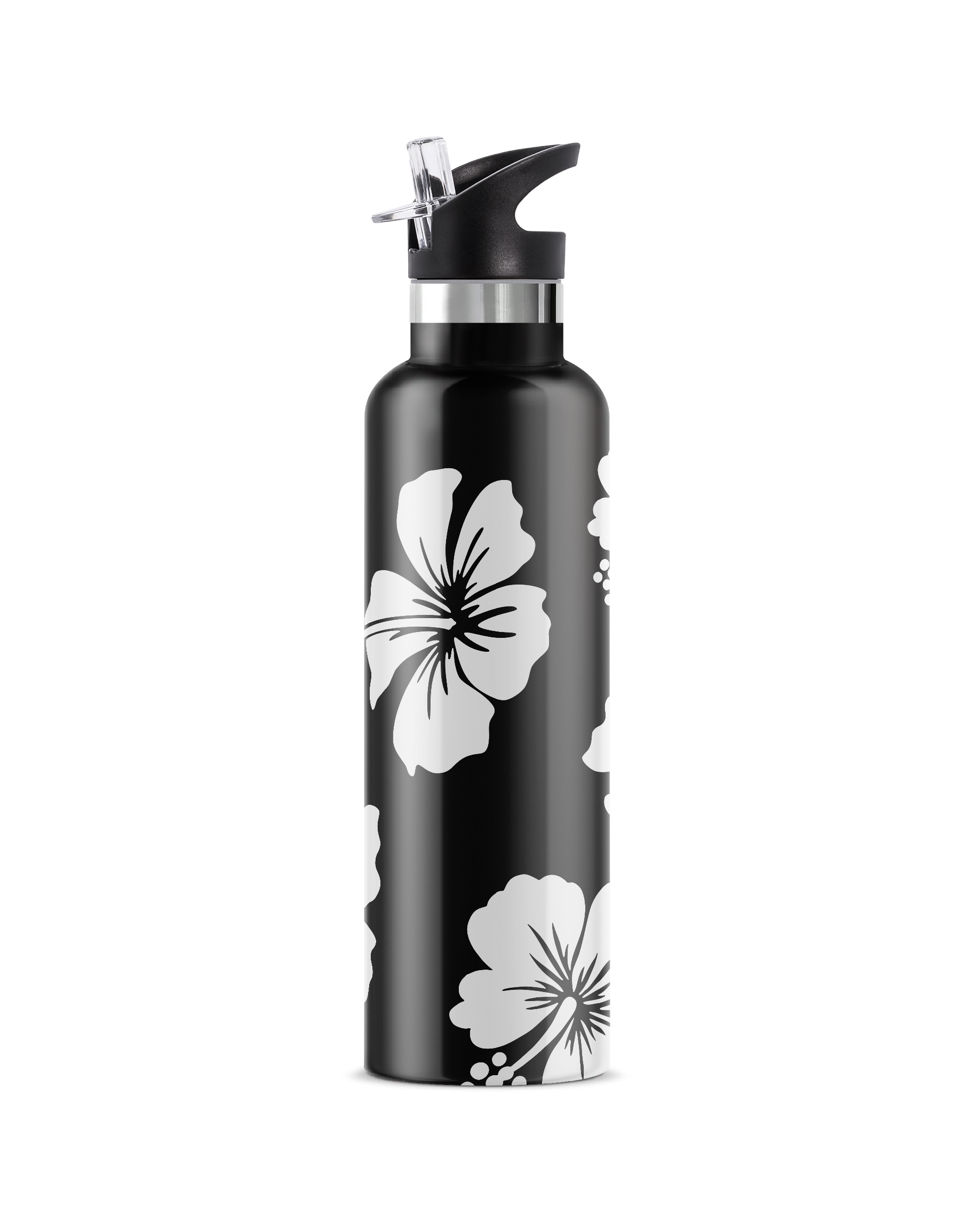 My Bougie Bottle - Wholesale Water Bottle - ALOHA 25 oz Insulated Water Bottle Flip' n ' Sip Lid4