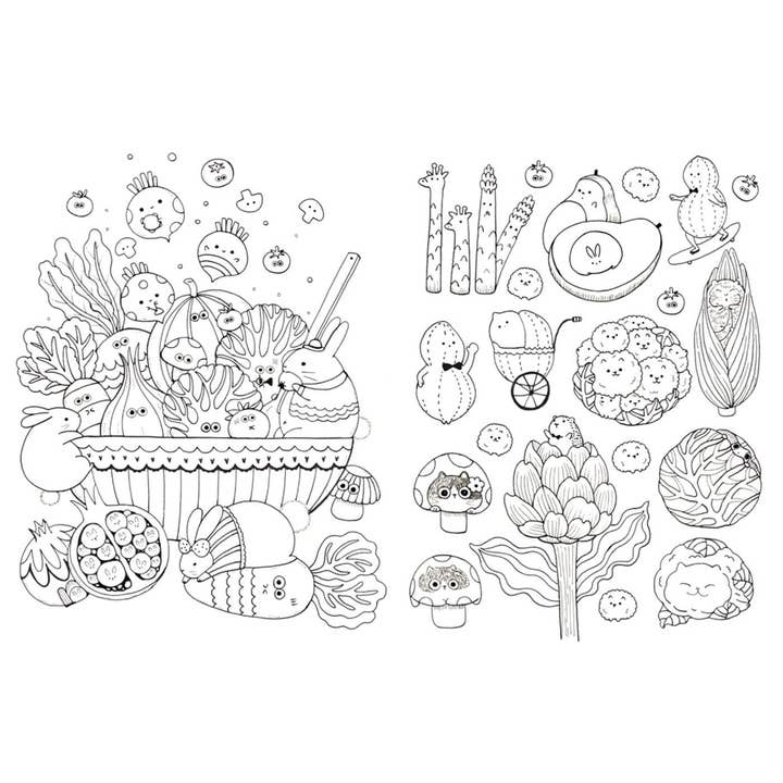 Hachette Book Group - Wholesale Coloring Book - Kids & Baby - A Million Kawaii Cuties Coloring Book