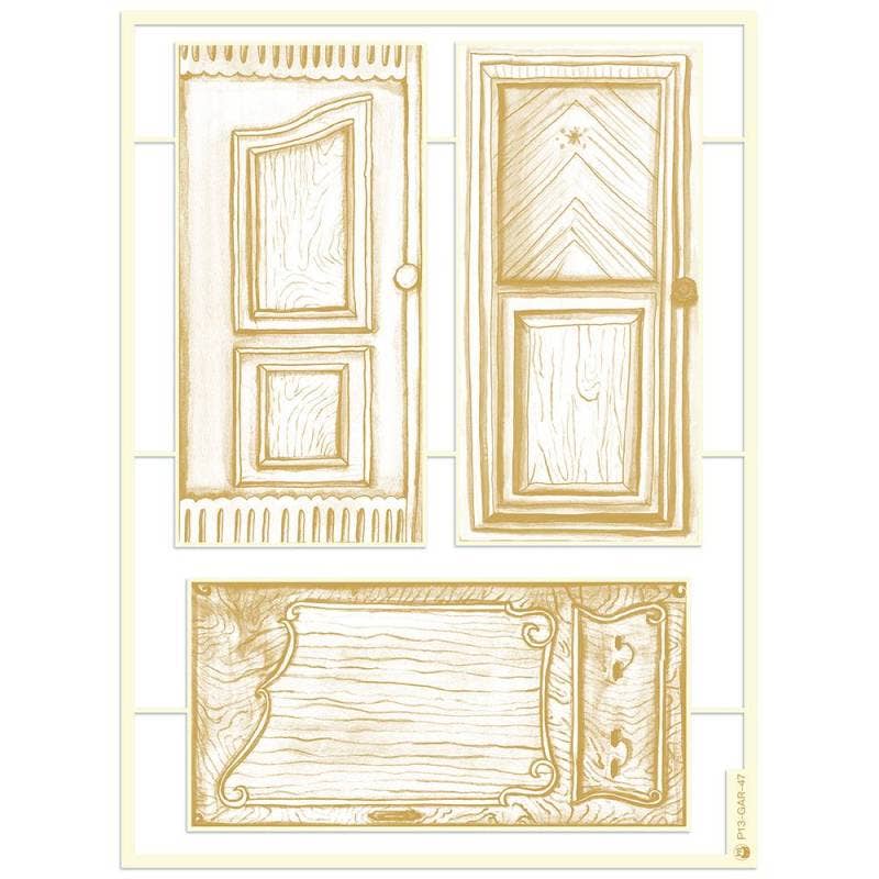 P13 - Wholesale Craft Supplies - Light Chipboard Embelishments The Garden Of Books 05, 6X8"1