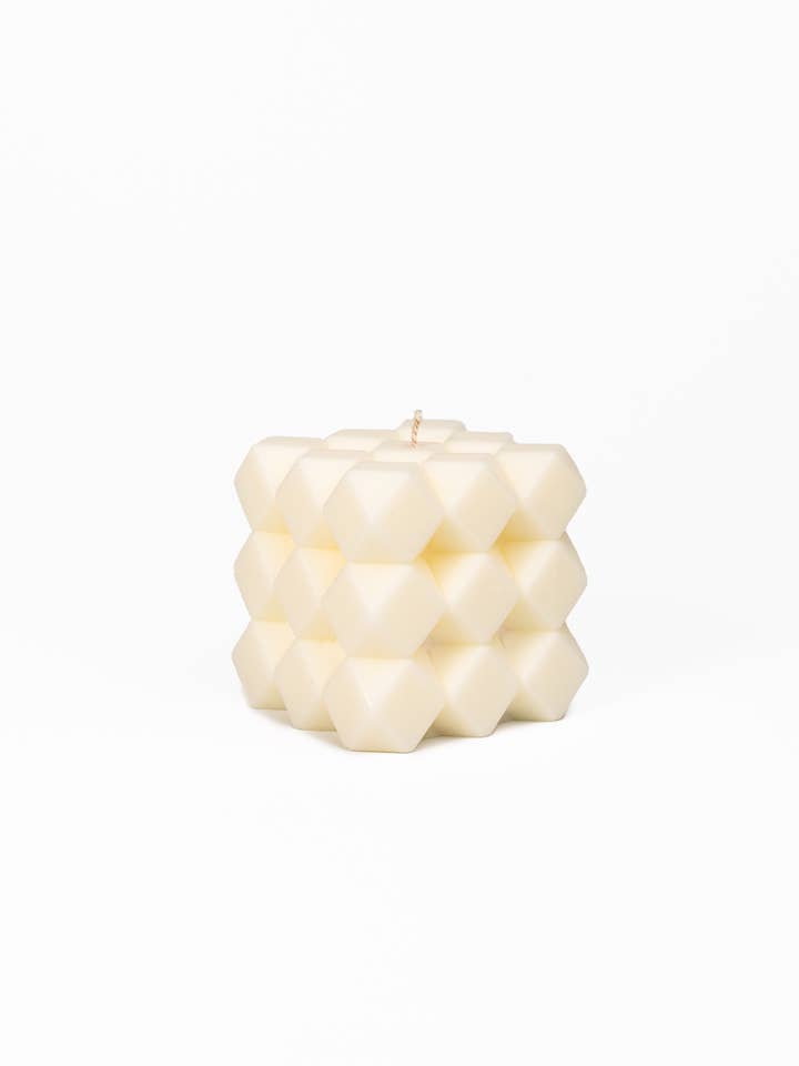 Diamond Shaped Pillar Candle - Dia Candle for wholesale by Melted flames