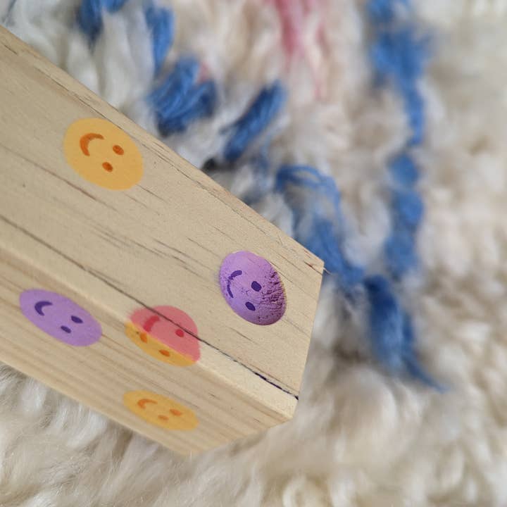 Foreignspell - Wholesale Decorative Box - Smiley Faces | Hand-Painted, One-of-a-Kind Wooden Box2