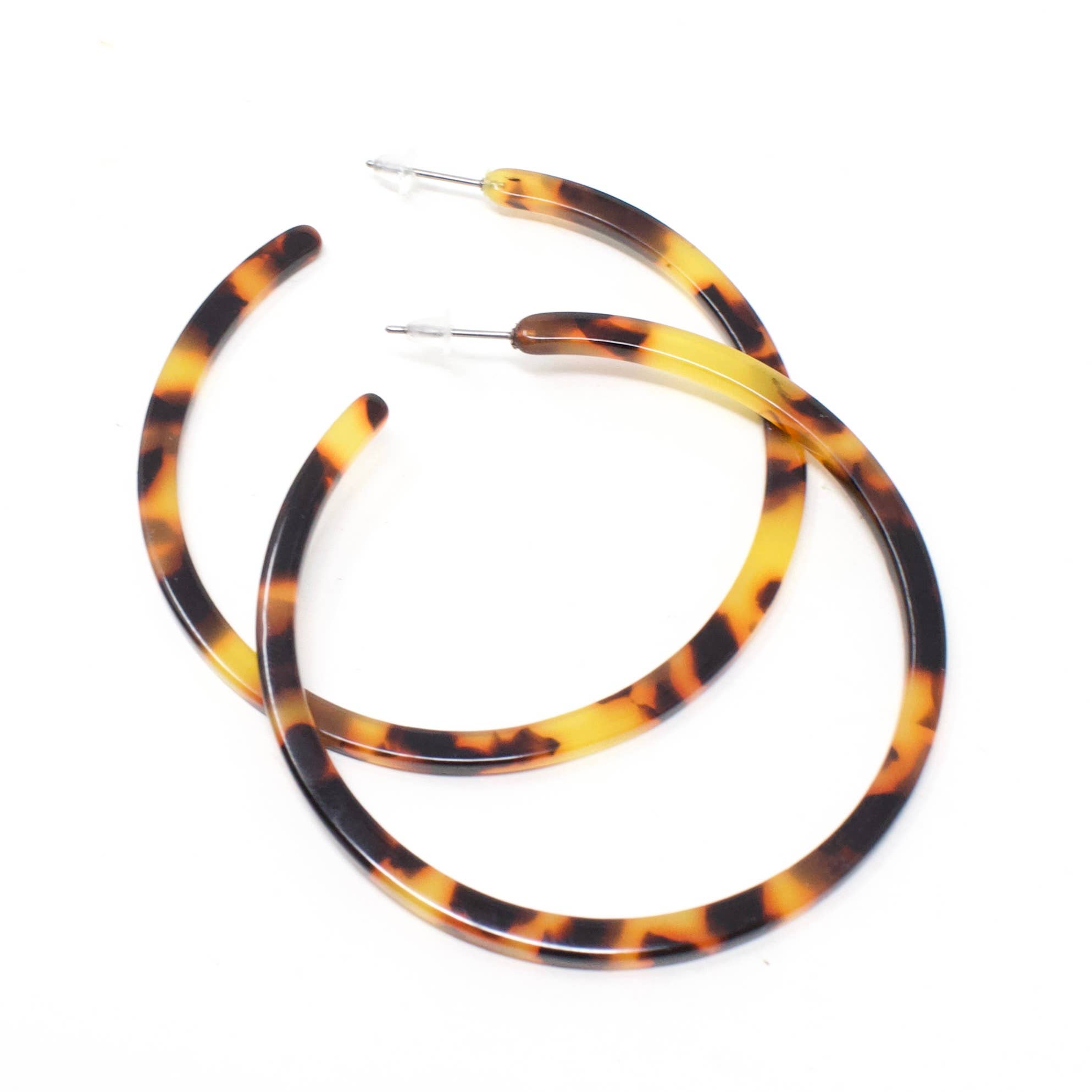 Crafts & Love - Wholesale Hoop Earrings - Acrylic Hoop Studs - XL