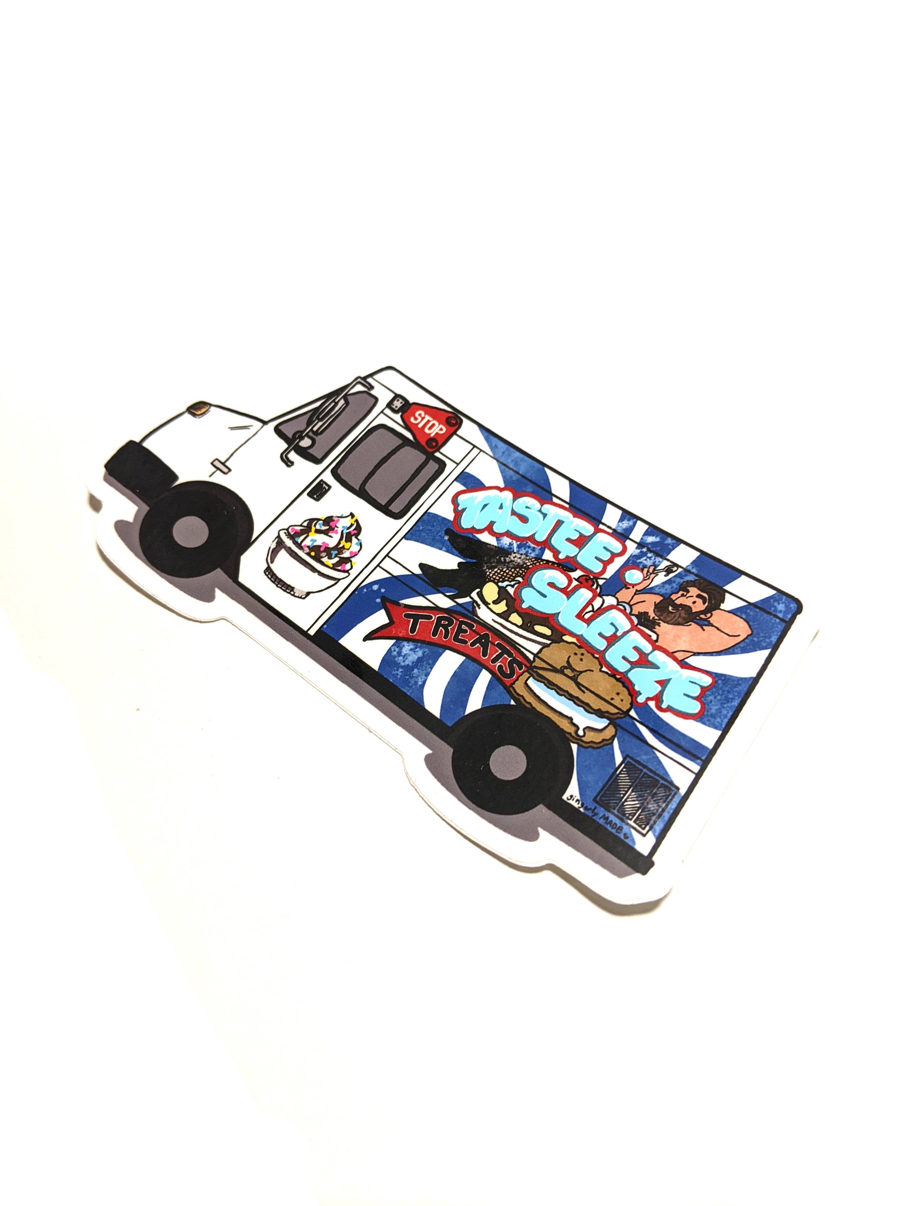 Gingerly Made - Wholesale Sticker - Sticker:Tastee Sleeze Ice cream truck1