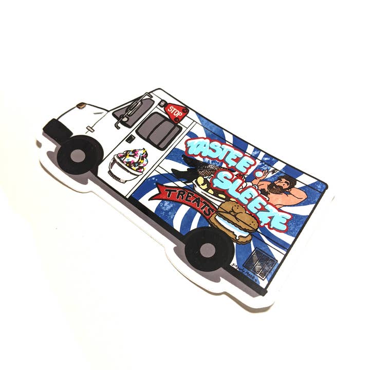 Gingerly Made - Wholesale Sticker - Sticker:Tastee Sleeze Ice cream truck1