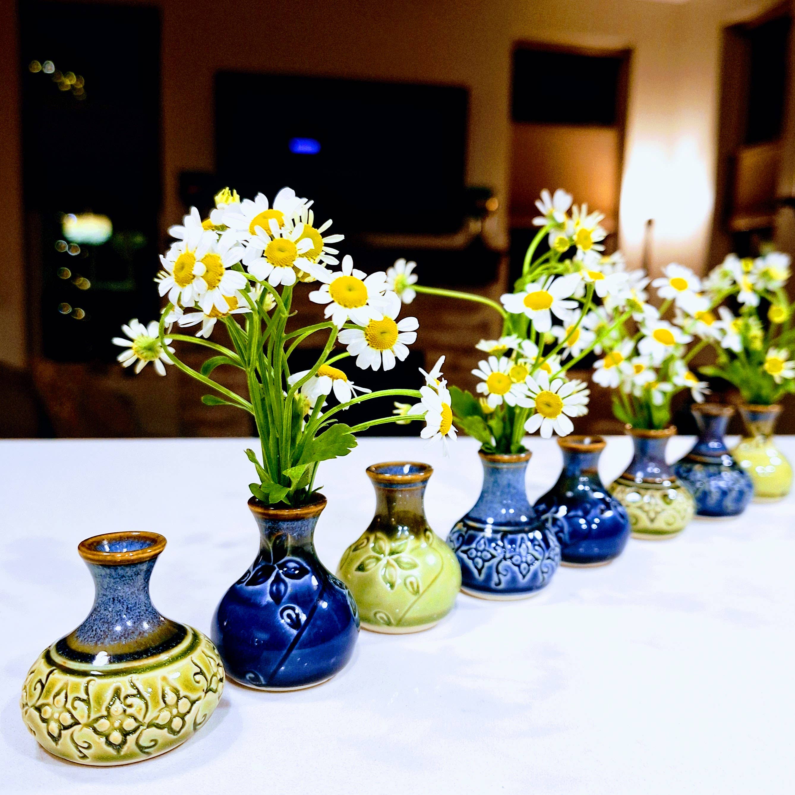 Plays in Mud Pottery - Wholesale Vase - Amphora Bud Vase w/flowers Table Decoration Made to Order9