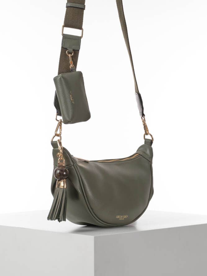 Lauren Khaki Schoudertas voor wholesale door Luella Grey London