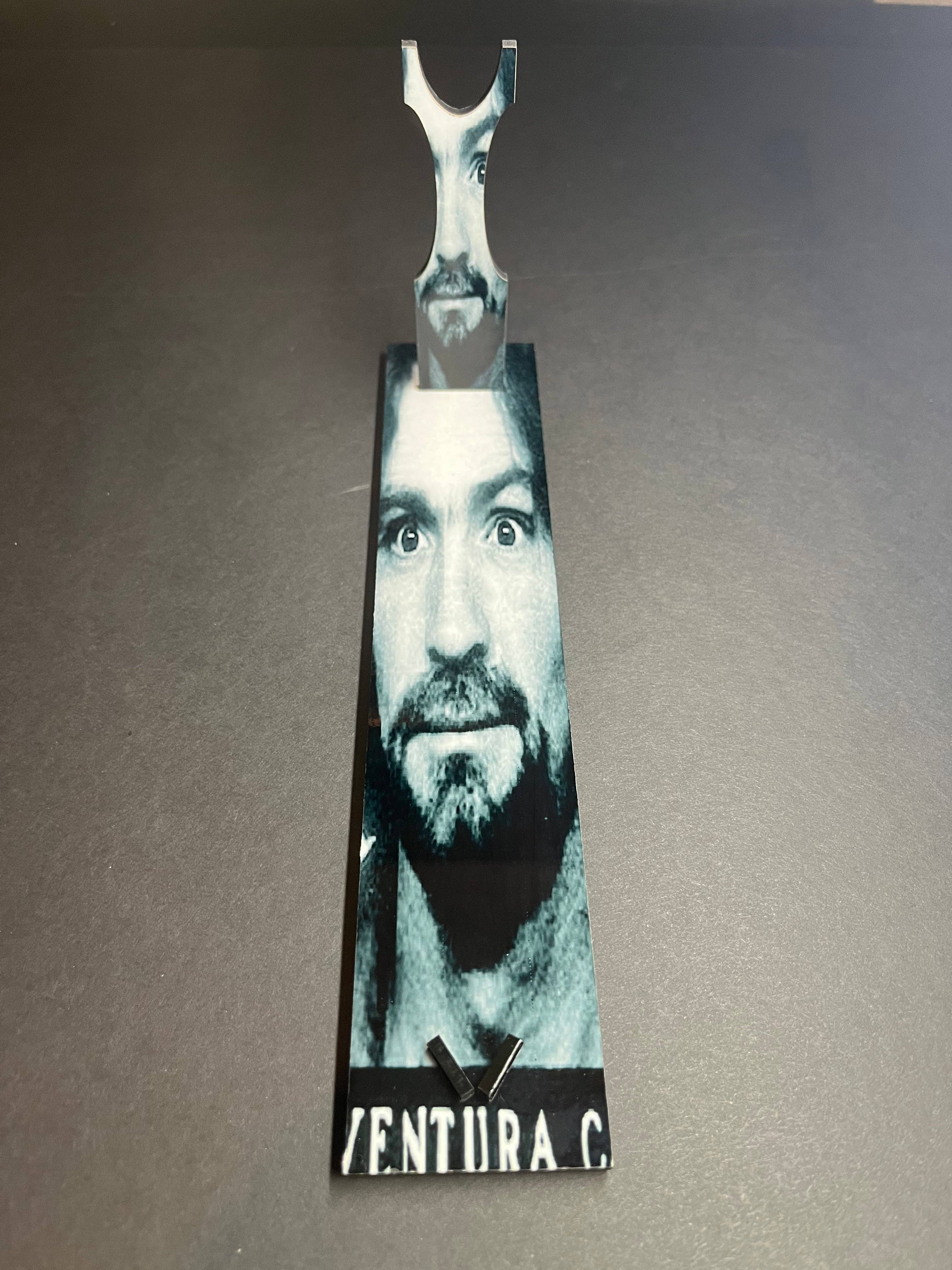 Dead Dave Designs - Wholesale Kitchen/Utility Knife - Charles Manson Serial Killer Kitchen Knife With/Without Sublimated Stand4
