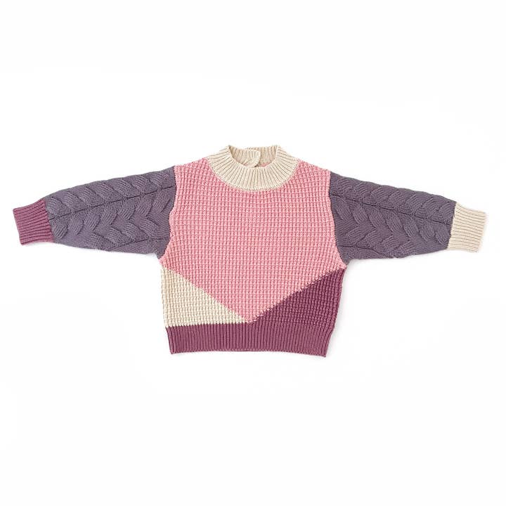 Frankie Knitted Jumper - DUSTY for wholesale by With Love for Kids
