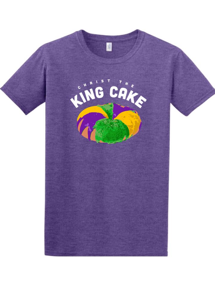 Sock Religious - Wholesale Screen Printed T-Shirt - Unisex - Christ the King Cake Adult T-Shirt7