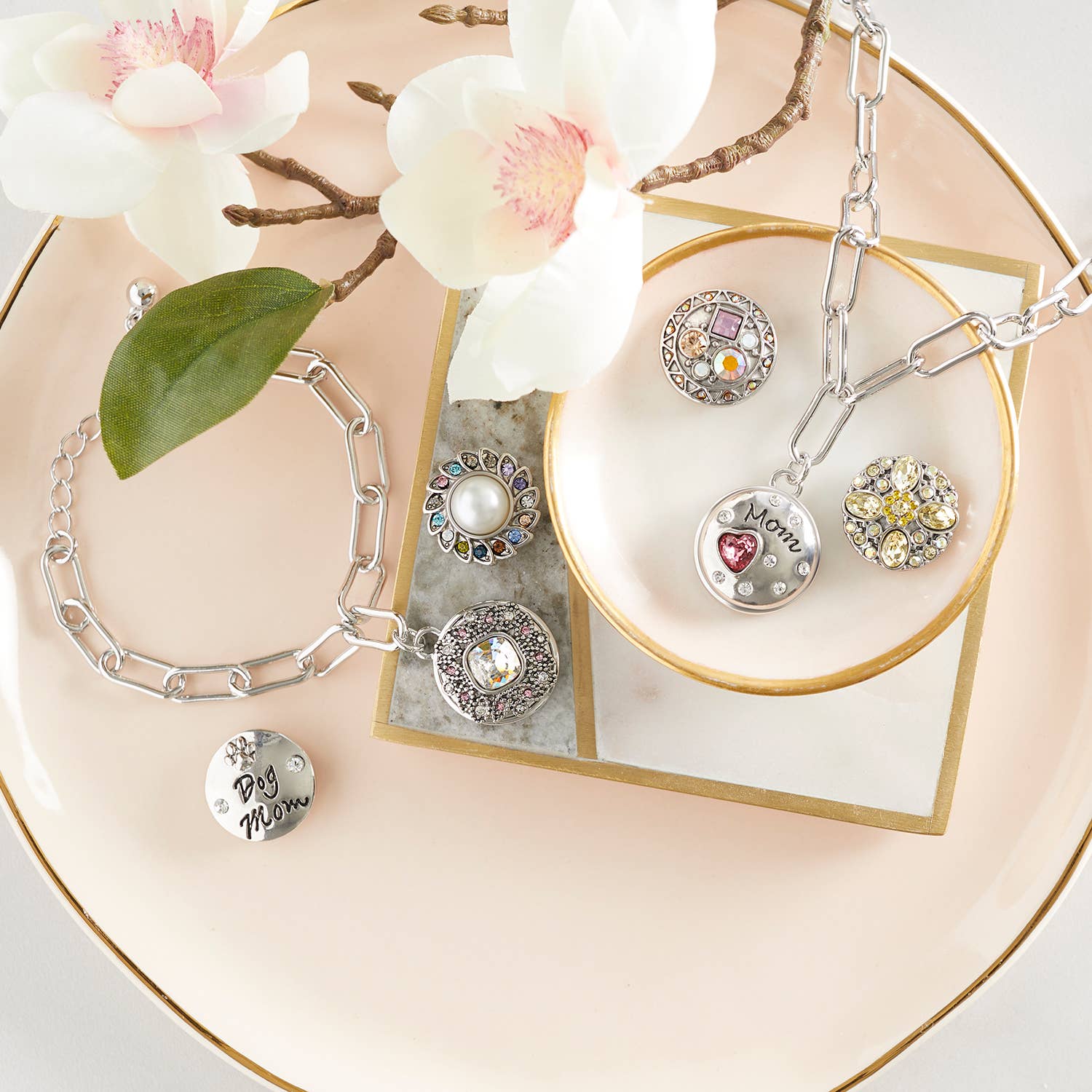 Ginger Snaps - Vente Breloques/médailles personnalisées - Cœur MAMAN - Saint-Valentin2