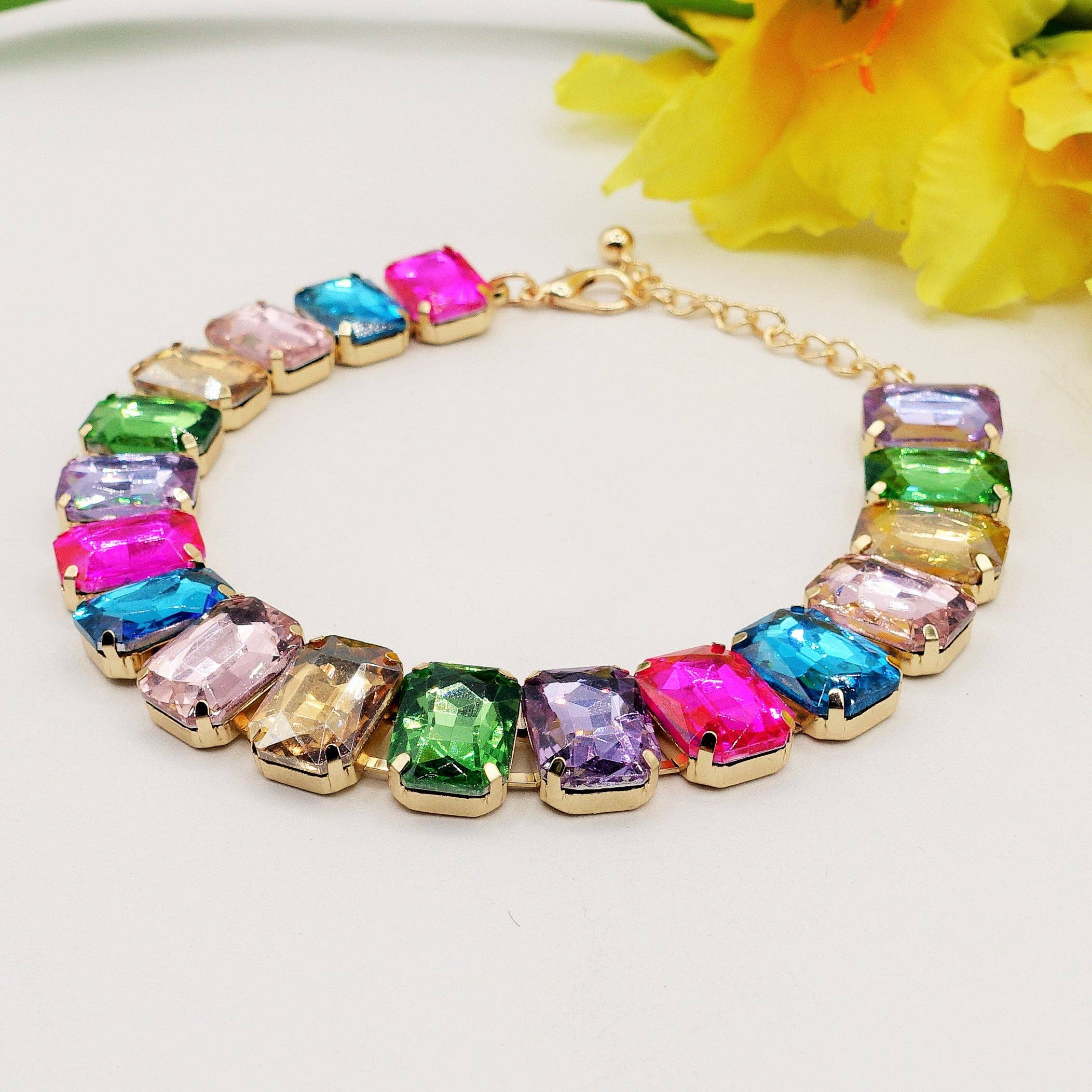 Daemon srls - Wholesale Choker/Collar - MARGOT choker con pietre sfaccettate - LUCE COLLECTION21