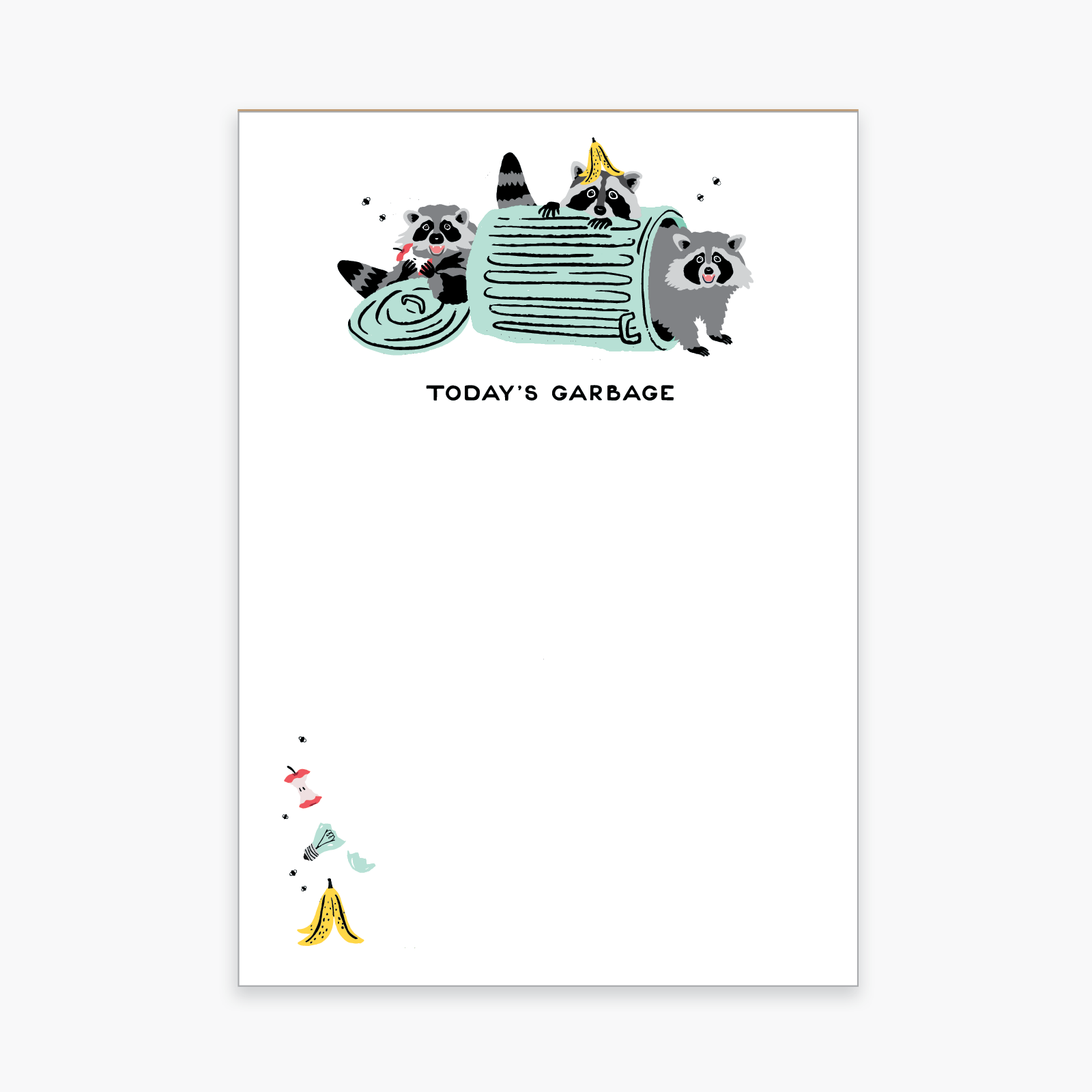 Party of One - Wholesale Notepad - Garbage Raccoons Notepad2