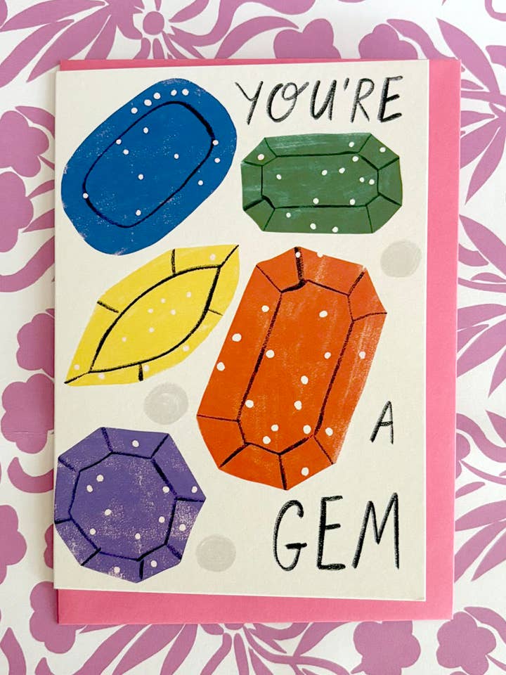 Du er en juvel hilsen kort for engroshandel hos Kitty Kenda Papergoods