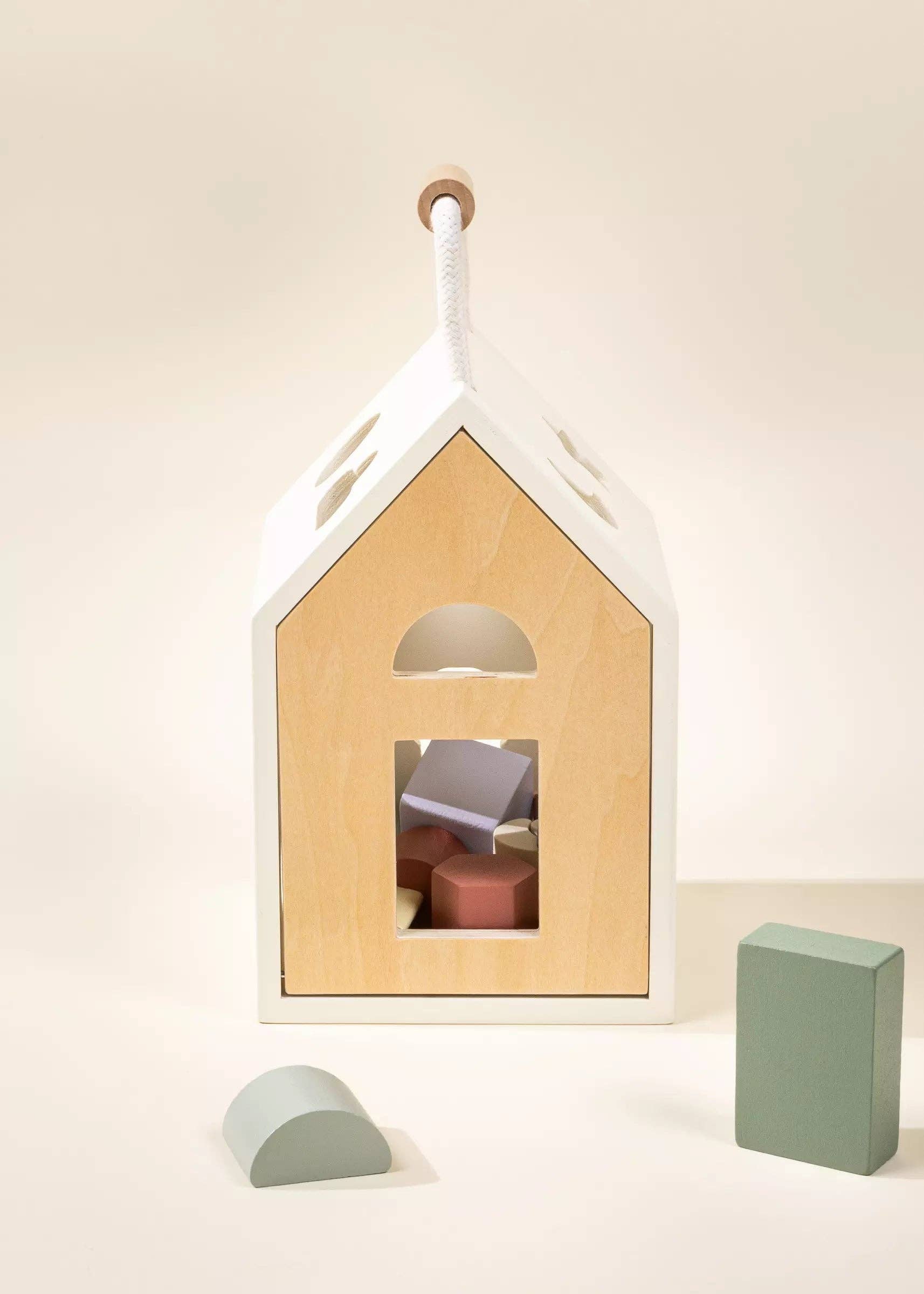 Coco Village - Wholesale Wood Toy - Kids - Wooden Shapes Sorting House3