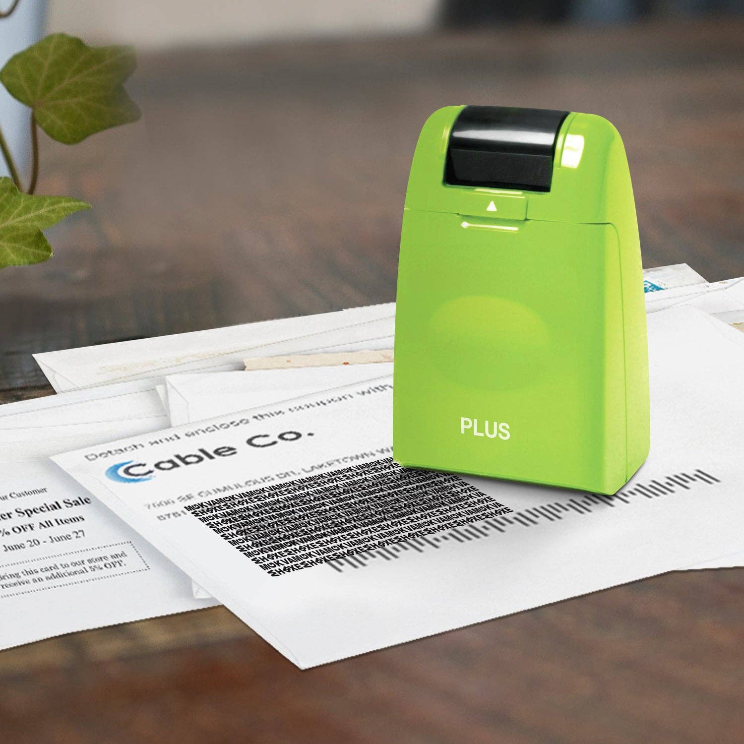 PLUS CORPORATION OF AMERICA - Wholesale Rubber/Decorative Stamp - GYID - Guard Your ID Wide Roller7