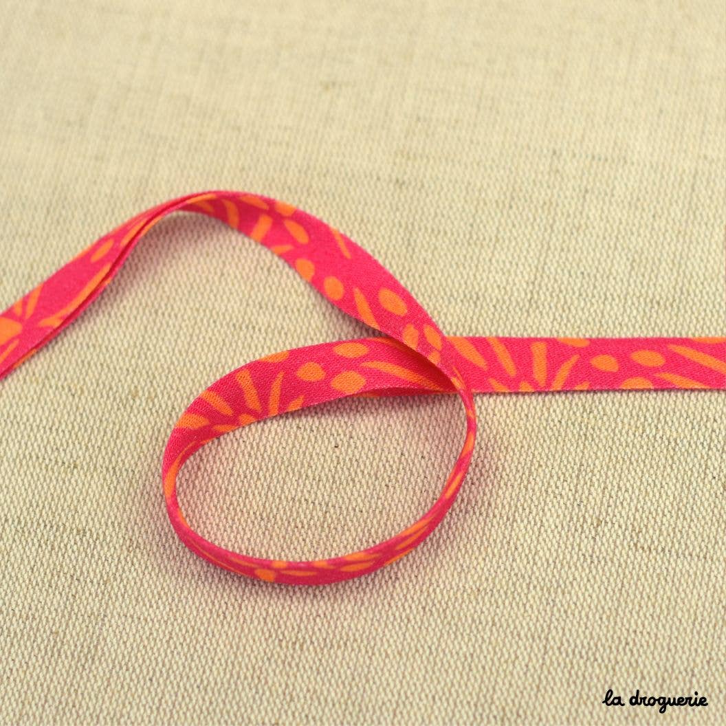LA DROGUERIE - Wholesale Ribbon - Gift Wrapping - Spice Bias - Saffron - folded width 10 mm0