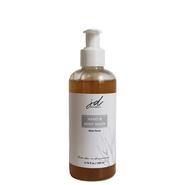 JDBotanics - Wholesale Body Wash/Shower Gel - aloe ferox hand and body wash with lavender and rosemary