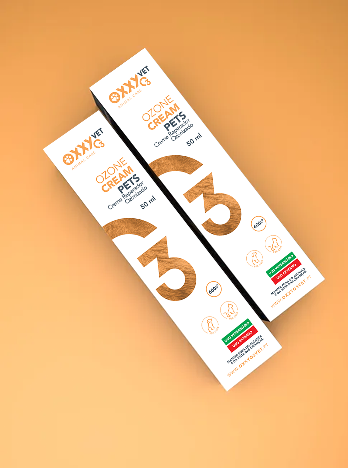 OxxyO3 VET – Engroshandel Rengøringsartikler til kæledyr – Oxxy Vet Ozone Cream PETS Airless 50 ml1