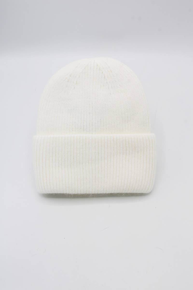 Hologramme Paris - Wholesale Beanie - Men's - Classic plain Angora hat17