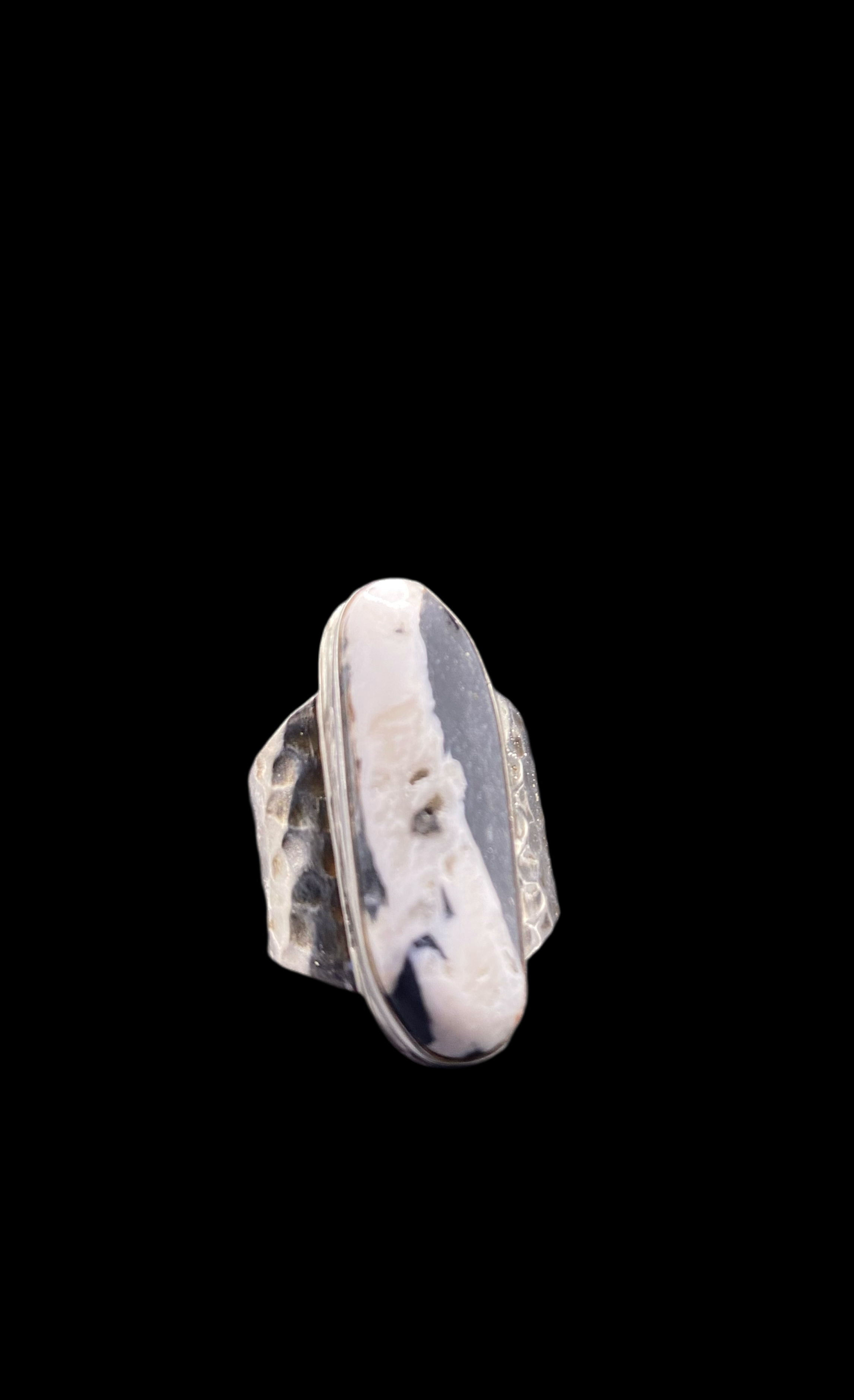 Callie Capps Silver - Wholesale Cocktail/Statement Ring - White Buffalo Turquoise Ring2